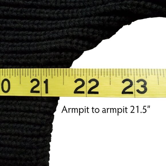 Slouchy Cotton & Cashmere Oversized Ribbed Heavy Knit Sweater L - Picture 14 of 16